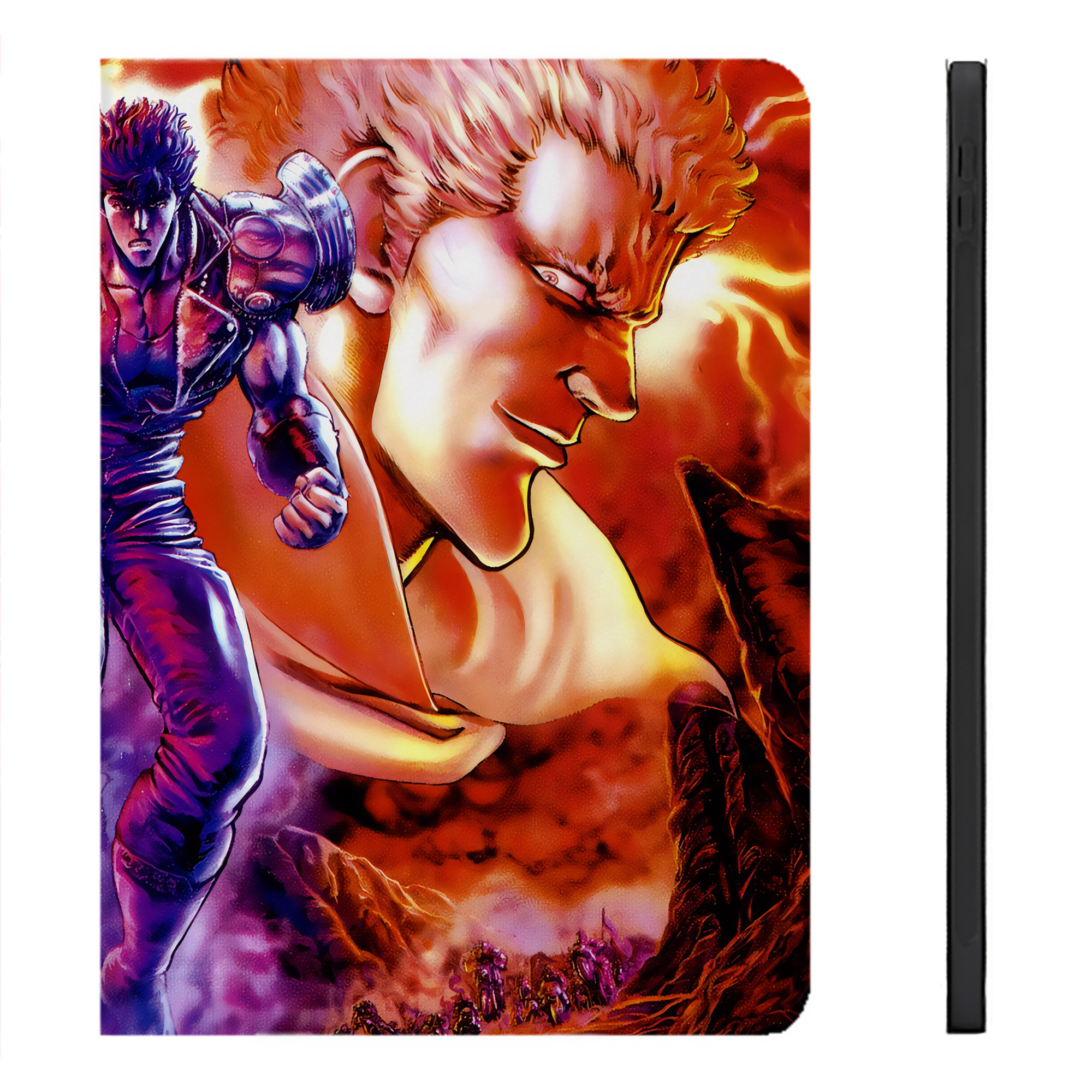 （画像用） 北斗の拳 Fist of the North Star IPadケース ペンホルダー付き ブックスタイルデザイン